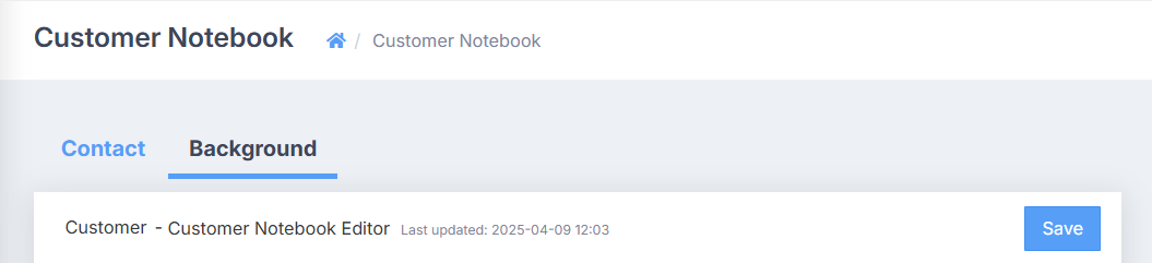 The Background tab
